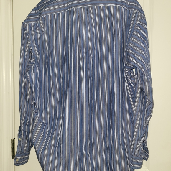 Ralph Lauren Blue Label Men's Blue Striped Casual Button Down Shirt - Picture 4 of 4